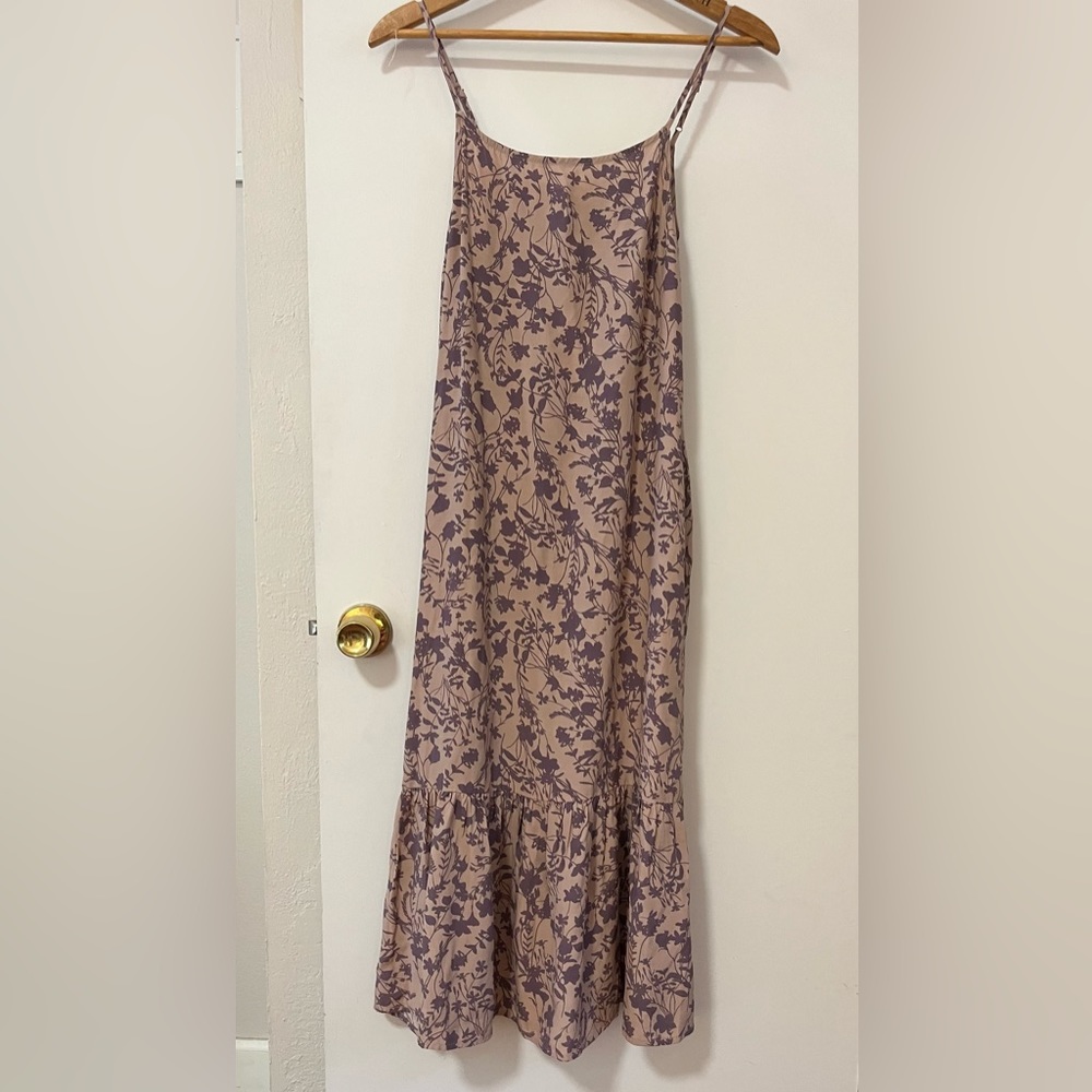 Lavender & Mauve Calf-Length Dress